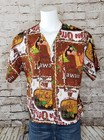 VTG 1960 Peter Max AOP Hawaiian Shirt King Kamehameha Kona Coffee Island Wedding — photo 3