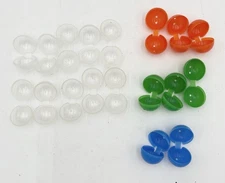 Squinkies EMPTY Egg Ball Capsules Clear And Colored Lot Of 18