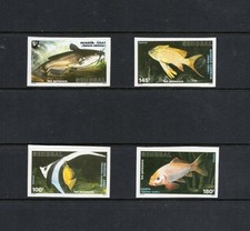S4673   Senegal   1988   fish  marine  IMPERF   4v.   MNH
