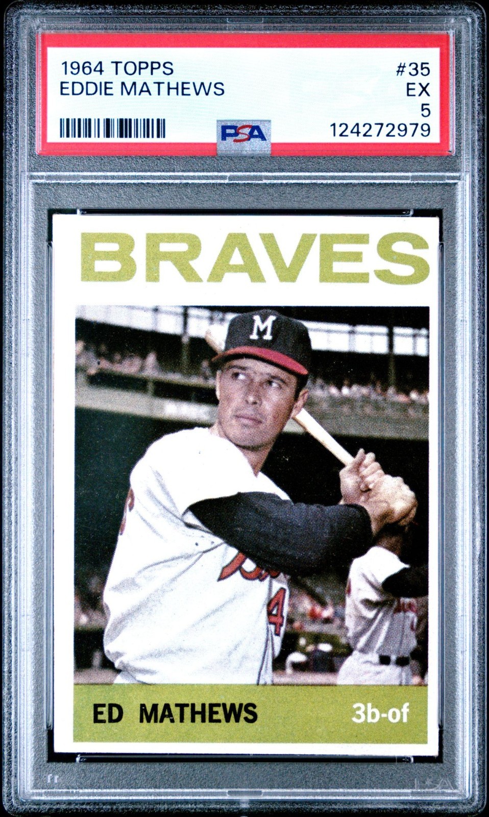 1964 Topps Eddie Mathews Braves PSA 5 #35