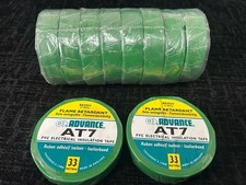 10 x ADVANCE AT7 Green PVC Electrical Insulating Insulation Tape 33m x 19mm