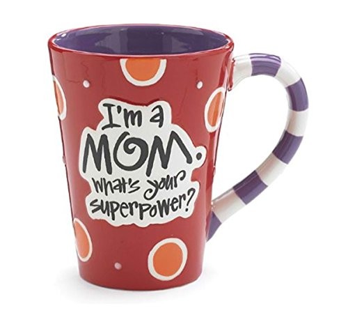 I'm A Mom, What's Your SuperPower?" 12oz Coffee Mug Great Gift for Mother (1, - Picture 2 of 2