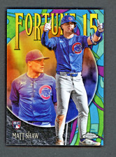 2025 Topps Chrome Update Fortune 15 Matt Shaw RC #F15-24 Chicago Cubs (RC)