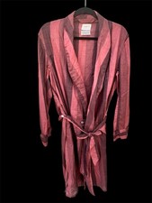 Brent Montgomery Ward Deadstock Robe L Cotton 50s/60s Burgundy Stripe