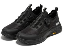 Black Medium Hiking Shoes for Men Outdoor Trekking Trail Running, Not Waterproof