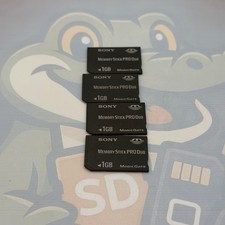 LOT of 4 SONY MemoryStickPRODuo - 1GB - MagicGate - Untested - GC440