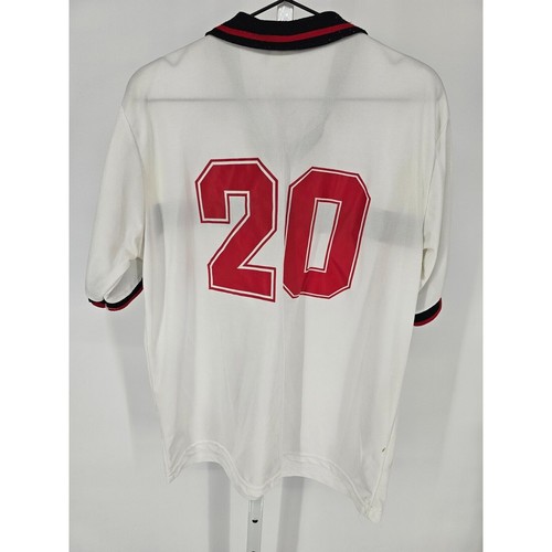 Maglia calcio vintage SCORE uomo taglia Milton Soccer Club bianca anni 80 - Foto 5 di 5