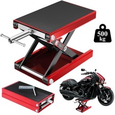 Produktbild - Motorradheber 500kg Motorrad Hebebühne 90-340mm Montageständer Montagebock Heber