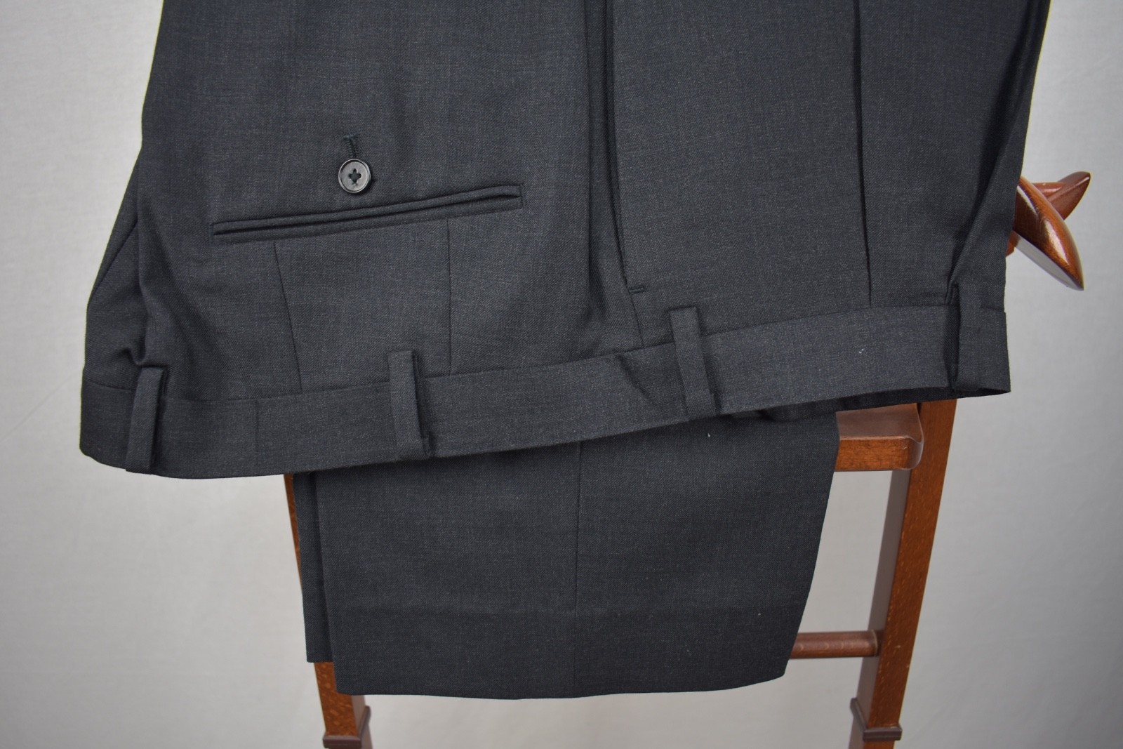 Tasso Elba Solid Gray 100% Wool Two Button Two Pi… - image 10