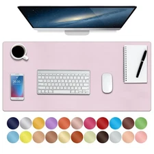 ‎Leather Mouse PadExtended Desk Pad for Keyboard and Mouse Non-Slip Study Des...