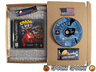 Crash Bandicoot 2 Cortex Strikes Back PS1 - NTSC-U/C USA sehr guter Zustand CIB - Tracked