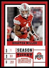 2017 Panini Contenders Draft Picks Braxton Miller Ohio State Buckeyes #14