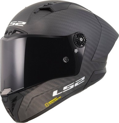 LS2 FF805 Thunder GP Aero Matt Motorradhelm (Schwarzmatt/Carbon) Gr: M (57)