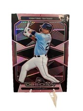 2020 Panini Chronicles Obsidian Red Electric Etch Yoshitomo Tsutsugo RC 01/25