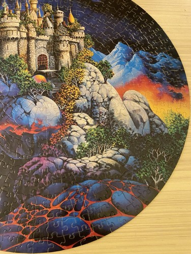 Citadel 500 Piece 20” Round Fantasy Colorful Jigsaw Puzzle American Publishing - Picture 6 of 8