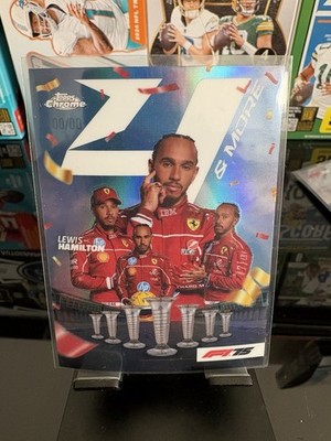 2025 Topps Chrome F1 Lewis Hamilton 4 & More Refractor 00/00