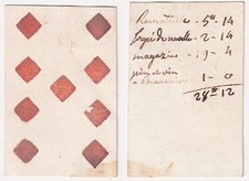 Playing Card Diamond 9 Secondary Use Playing Cards Avignon J. Payen 18th Century