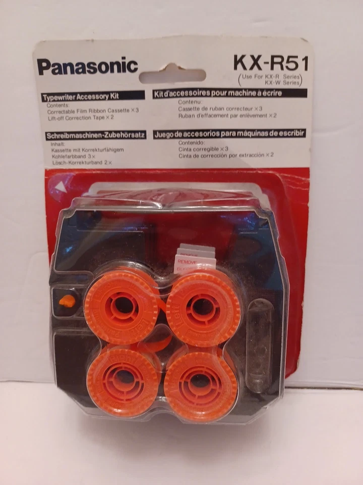 Kit de máquina de escribir Panasonic KX-R51 - Cinta de película y casetes de corrección de despegue NUEVO Foto 2 de 4