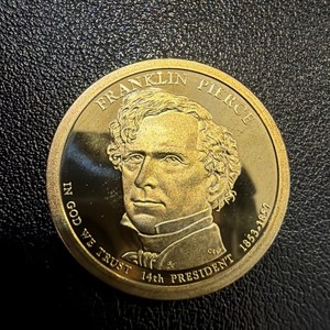 2010 s FRANKLIN PIERCE PresidentiaL*PROOF* $1 Dollar Coin  F7627