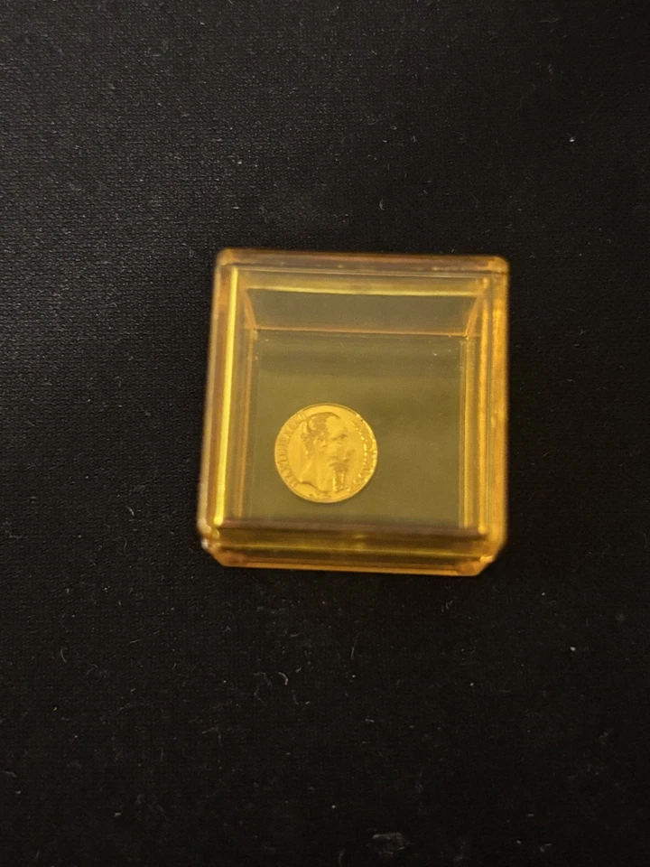 Moneda 1865 .53 Gramos Oro 22kt Moneda Mexicana Maximiliano Emperador 1ª Moneda  Foto 3 de 4
