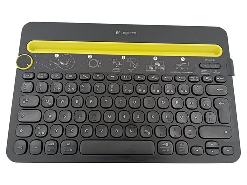 Logitech Kabellose Tastatur Schwarz/Gelb - Modernes Design
