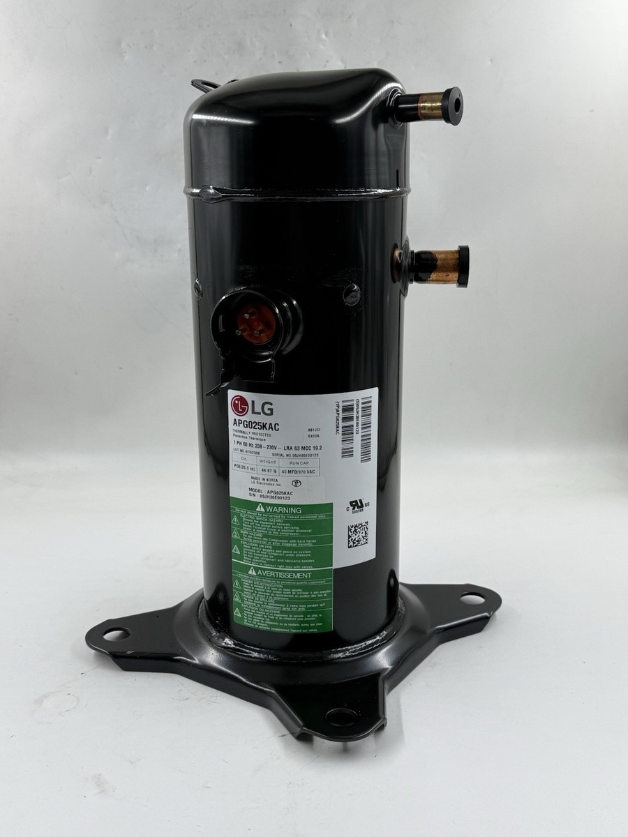 LG APG025KAC R410A SCROLL COMPRESSOR 2 TON REPLACES ZP24K6E-PFV