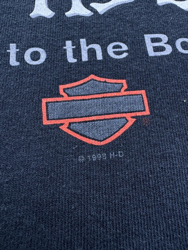 Vintage 1998 Harley Davidson Bad To The Bone Long Sleeve T-Shirt - Image 4 of 4