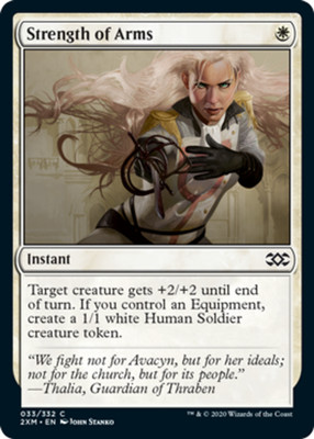 x4 Strength of Arms C MTG Double Masters M/NM, English