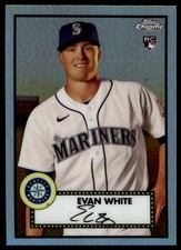 Evan White RC 2021 Topps Chrome Platinum Anniversary Refractor #87