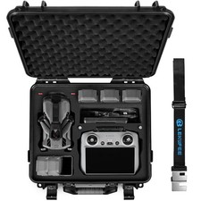 Lekufee Waterproof Hard Carrying Case for DJI 13.3 x 5 x 12.4 inches, Black
