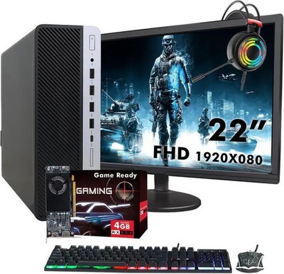 HP ProDesk 600 G3 SFF Desktop 22-inch FHD Monitor Intel Core i5 32GB RAM 1TB SSD
