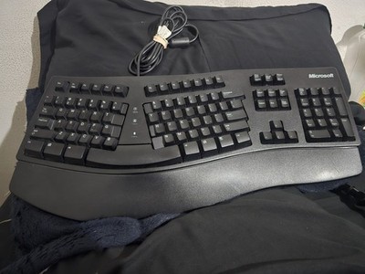 Microsoft Natural Ergonomic Keyboard Elite Black Rare KU-0045 X820767-002 EUC
