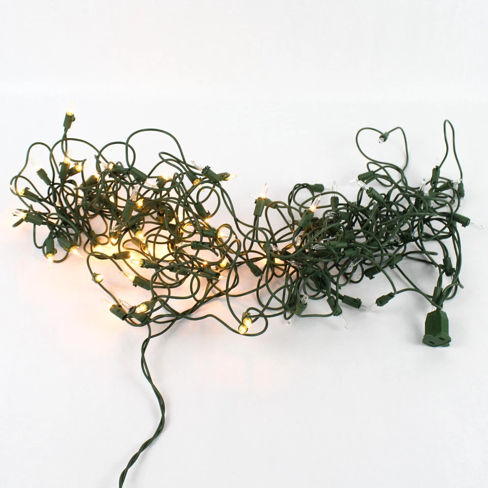 Christmas String Lights TS-88 Warm White - 52 Bulbs Not Working, As Is - Image 3 of 4