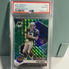 Panini 2021 Mosaic Super Bowl MVPs Tom Brady Green Mosaic Prizm #282 PSA 10