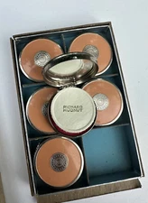 Box of 6 Richard Hudnut Gemey Rogue Powder Compact no.70 Black Cherry