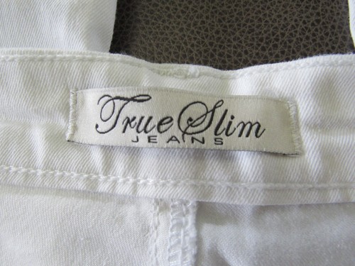 True Slim Women's Size 16 w36 White Denim Skinny Leg Jeans - Picture 7 of 8