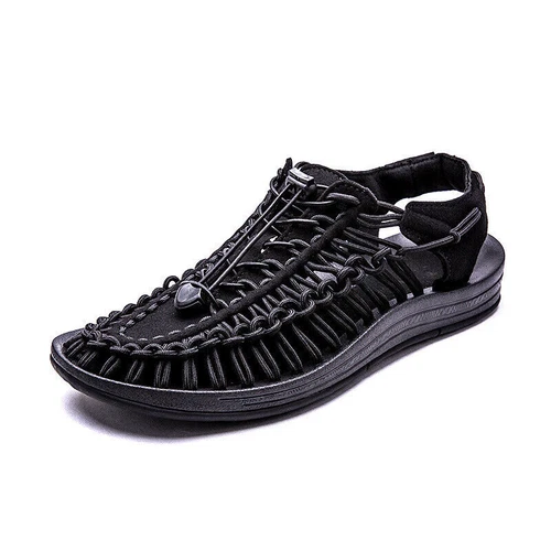 Sandalias de agua antideslizantes para exteriores Keen Uneek gris con cuerda elástica y - Imagen 11 de 29