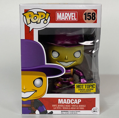 Funko Pop Marvel #158 Madcap Metallic Hot Topic Exclusive Chase -- Box Damage