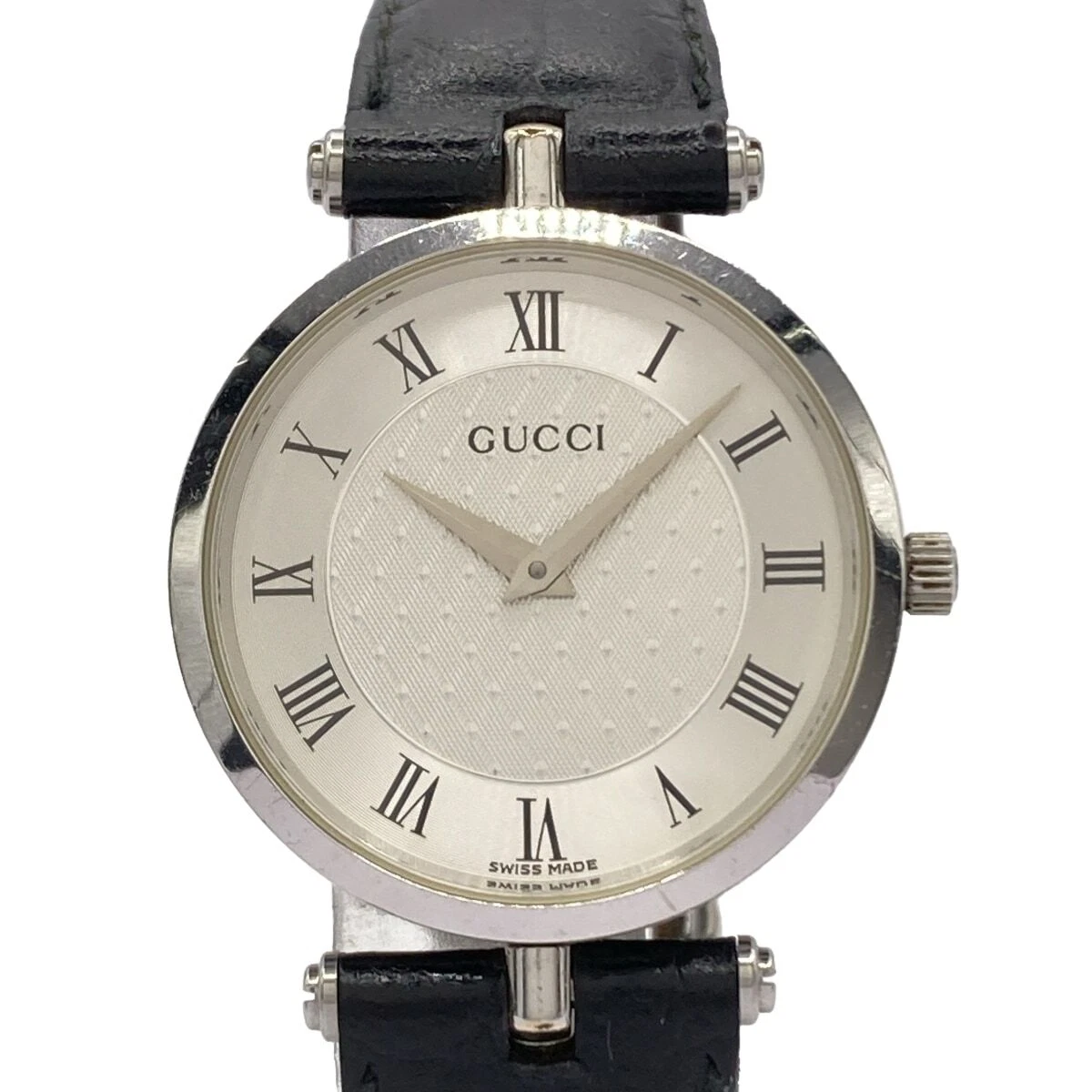 Montre GUCCI (Gucci) d'occasion ceinture cuir argent