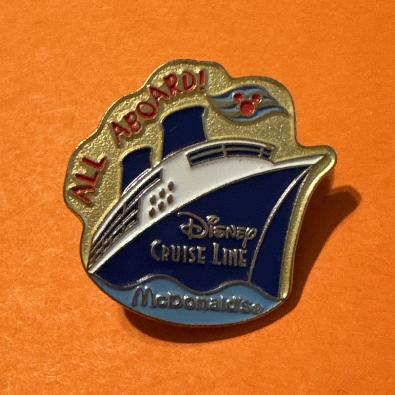 DCL Mcdonalds Disney Cruise Line ALL ABOARD PIN