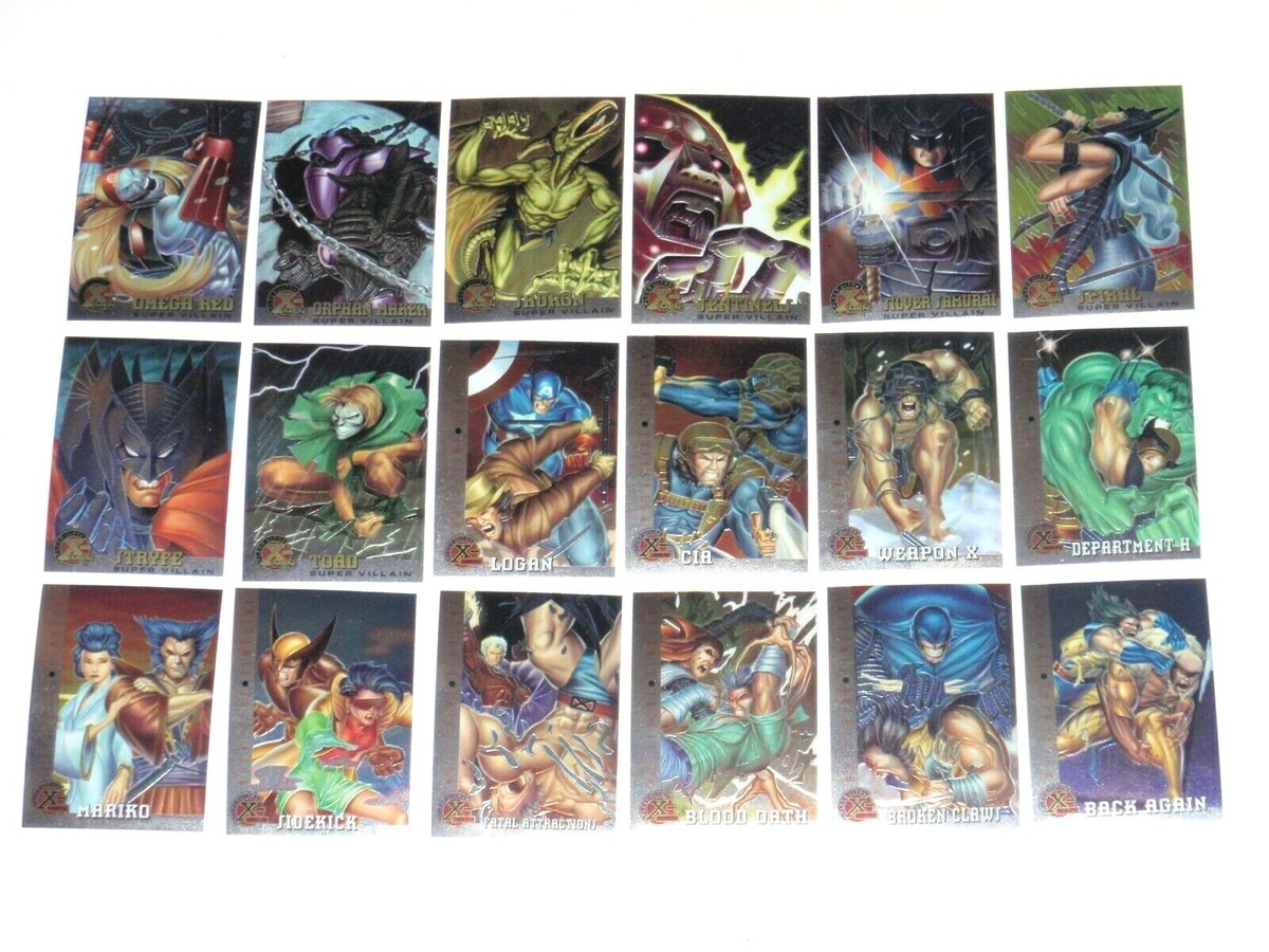1995 FLEER ULTRA X-MEN CHROMIUM 100 CARD SET MARVEL HAUNTED