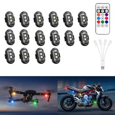 Rgb Led Strobe Light 81220pods Wireless Remote Control For Car Motorcycle Bike
