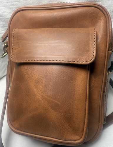 Borsa a tracolla vera pelle uomo borsa da viaggio vintage lavoro business air travel bag - Foto 10 di 13