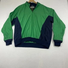 Zero Restriction Pullover Mens XL  1/4 Zip Lightweight Geen Blue Golf Outerwear
