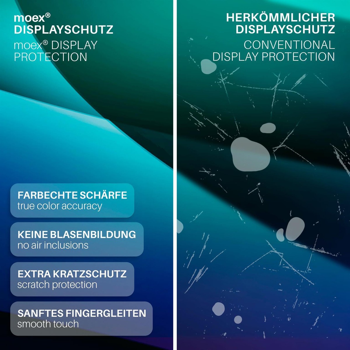 AtFolX Schutzfole Dsplayschutz Für Motorola Moto G34, (3 Folen