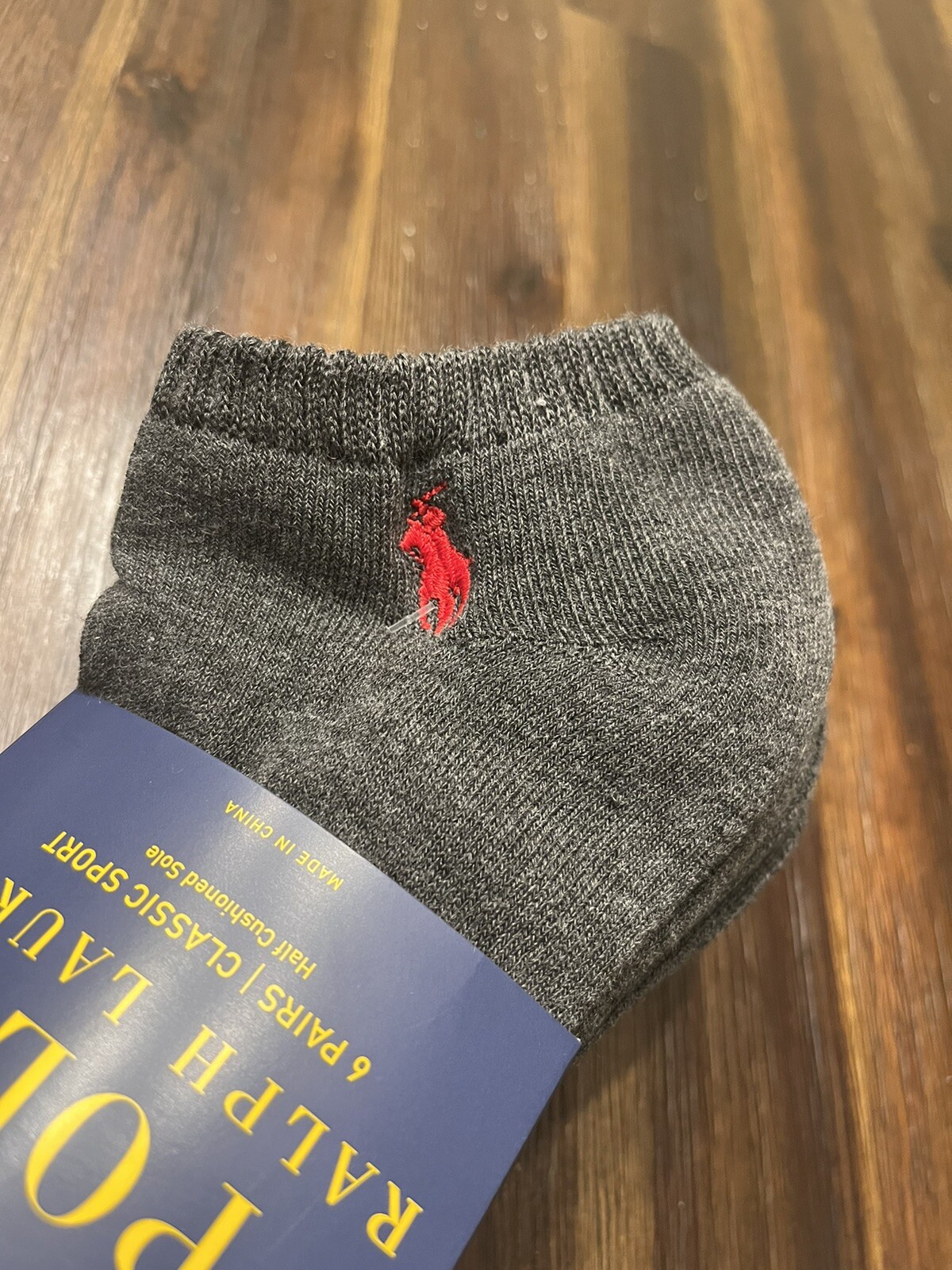 SAOLA Polo Ralph Lauren Confezione 6 Paia Calze Classiche Sportive Suola Imbottita No Show