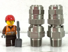 SPRAYING SYSTEM CO. *NOS* 3/8" QJJA-SS NOZZLE W/ 48992-QGA-SS (Lot of 2)