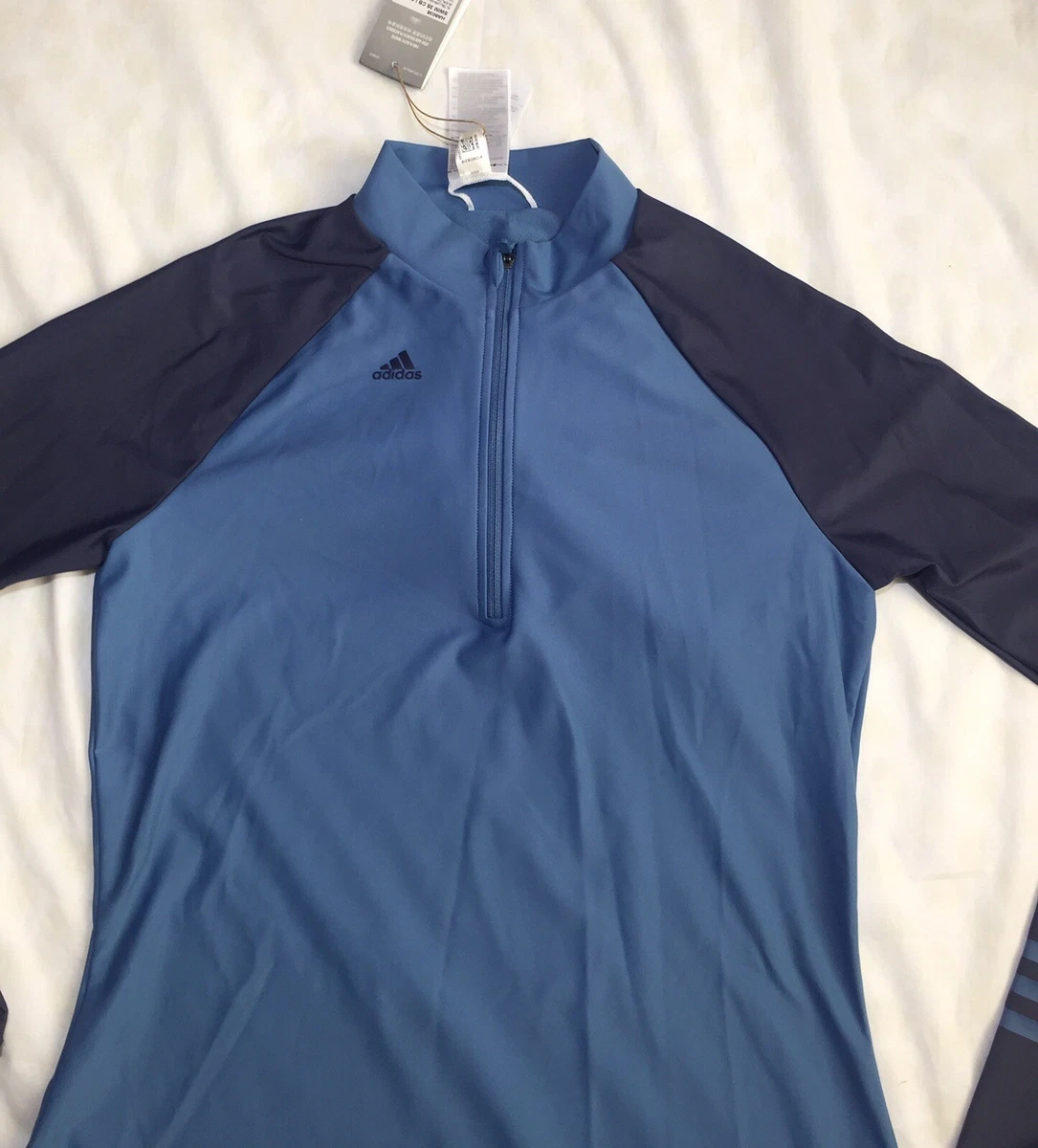 3 stripes colorblock swim long sleeve top