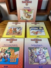 Vintage 85-86 TEDDY RUXPIN HARDCOVER Lot 6 Adventure Story Books Grubby Wooly