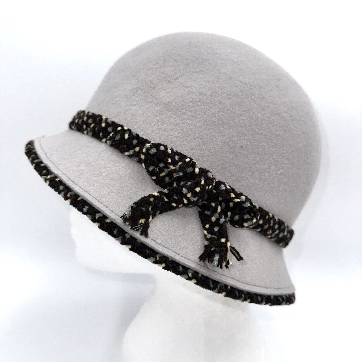 Cloche Gray Vintage Hats for Women for sale | eBay display picture 3